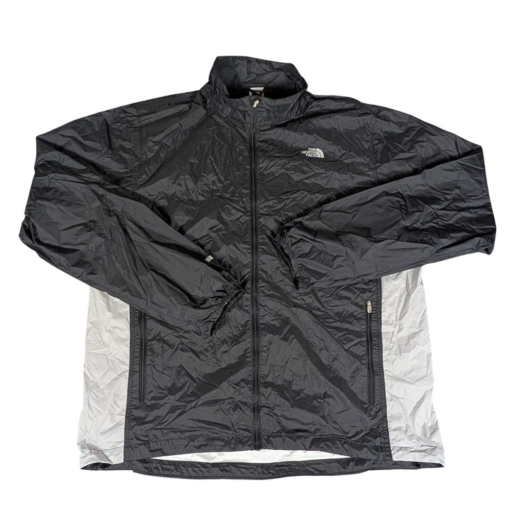 The North Face Flight Series Windstopper Jacket Mens XL Black Grey Excellent
